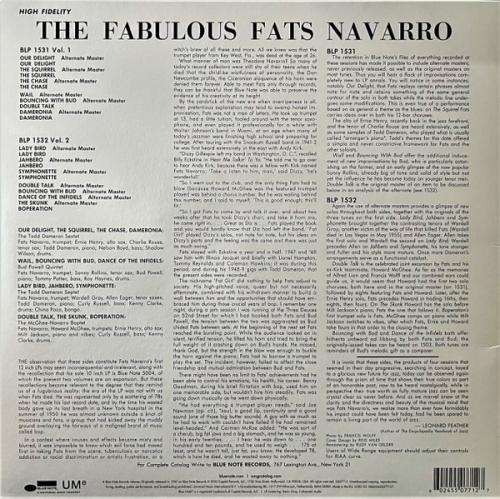 Виниловая пластинка Fats Navarro - The Fabulous (Black Vinyl LP)