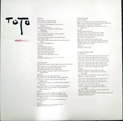 Виниловая пластинка Sony TOTO, TURN BACK (Black Vinyl/Poster)