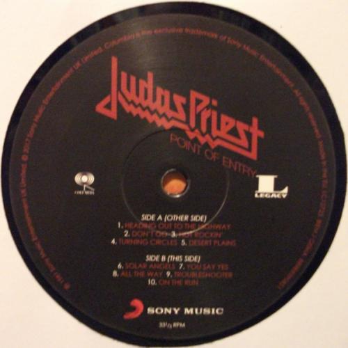 Виниловая пластинка Judas Priest POINT OF ENTRY