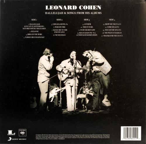 Виниловая пластинка Leonard Cohen - Hallelujah & Songs From His Albums (Black Vinyl 2LP)