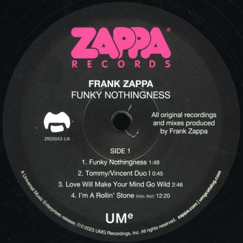 Виниловая пластинка Zappa, Frank - Funky Nothingness (Black Vinyl 2LP)