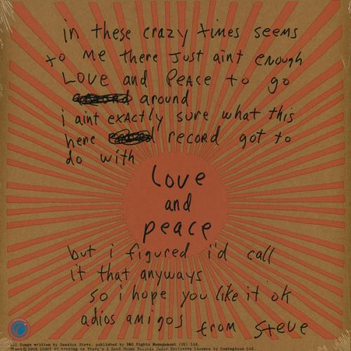 Виниловая пластинка Seasick Steve - Love & Peace (Black Vinyl LP)