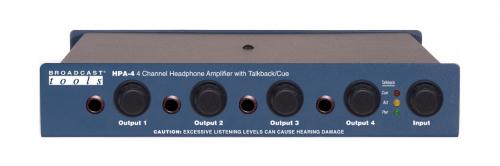 Предусилитель для 4 наушников Broadcast Tools HPA-4
