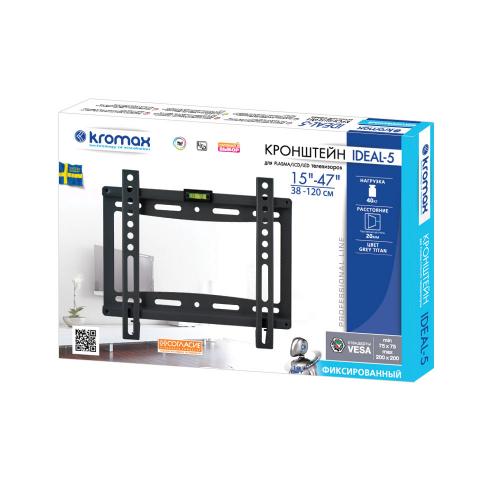 Кронштейн для телевизора Kromax IDEAL-5 черный
