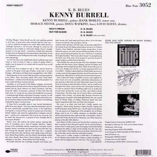 Виниловая пластинка Kenny Burrell - K.B. Blues (Tone Poet) (Black Vinyl LP)