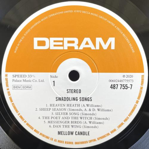 Виниловая пластинка Mellow Candle - Swaddling Songs (Black Vinyl LP)