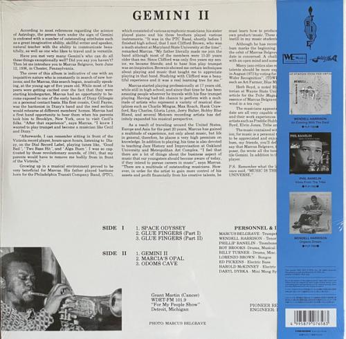 Виниловая пластинка Marcus Belgrave - Gemini II (BlackVinyl LP)