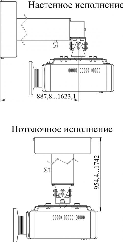 Комплект Smart интерактивная доска SBM787V с короткофокусным проектором EXD203STW и креплением DSM-14kw