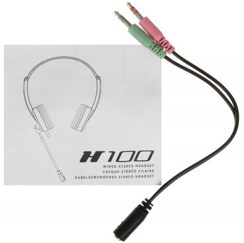 Наушники RAPOO H100-BL черный