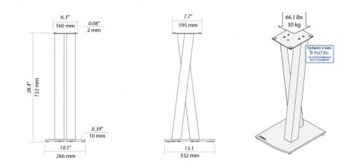 Стойки под акустику NorStone Walk Stand black