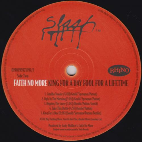 Виниловая пластинка WM Faith No More King For A Day...Fool For A Lifetime (180 Gram)