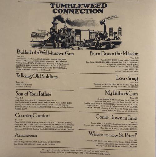 Виниловая пластинка Elton John, Tumbleweed Connection (Remastered 2017)