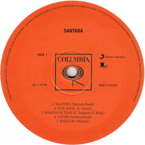 Виниловая пластинка Santana SANTANA (180 Gram)