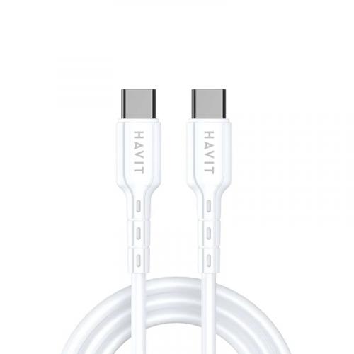 USB кабель HAVIT CB6235 USB-C - USB-C WH 1m