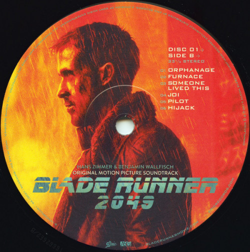 Виниловая пластинка Sony Ost Blade Runner 2049 (Black Vinyl)