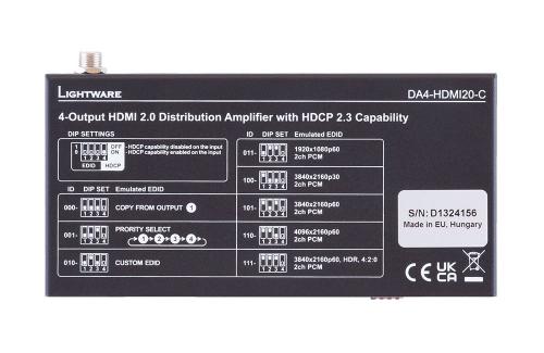 Усилитель-распределитель Lightware DA4-HDMI20-C