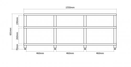 Hi-Fi стойка VOXmodule CASA 03/3 Орех