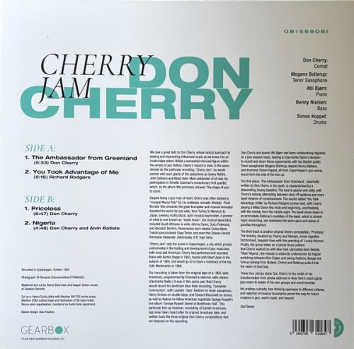 Виниловая пластинка Don Cherry - Cherry Jam EP (Black Vinyl LP)