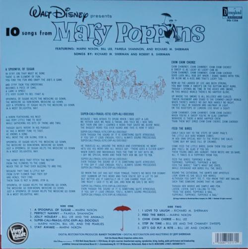 Виниловая пластинка OST - Mary Poppins: 10 Songs (Blue Vinyl LP)