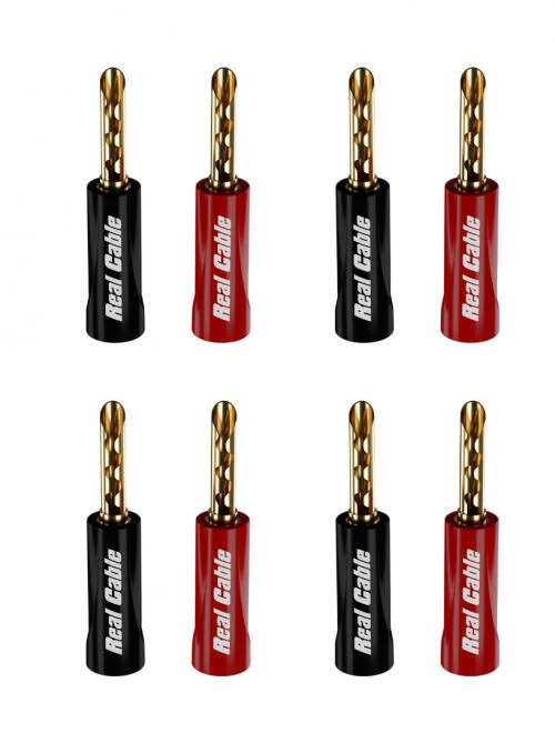 Разъёмы акустические Real Cable BFA6020-2C/8pcs (8 шт)
