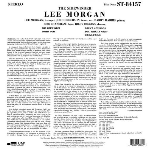 Виниловая пластинка Lee Morgan — The Sidewinder