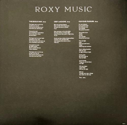 Виниловая пластинка Roxy Music - For Your Pleasure (Half Speed) (Black Vinyl LP)