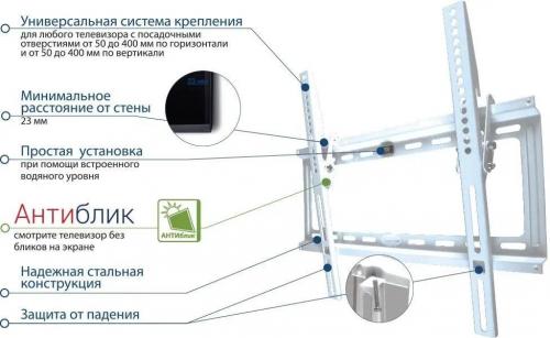 Кронштейн для телевизора Kromax IDEAL-4 белый