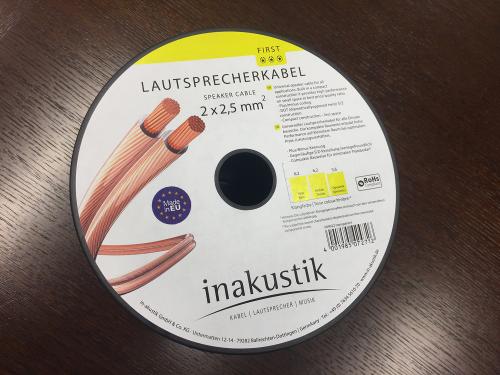 Кабель акустический In-Akustik Install LS cable 2 x 2.5 mm2 м/кат (катушка 100м) #009022