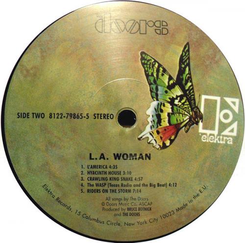 Виниловая пластинка WM The Doors L.A. Woman (Stereo) (180 Gram Black Vinyl/Remastered)