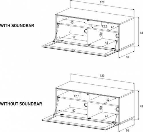Подставка Sonorous 12050F GLASS BLACK
