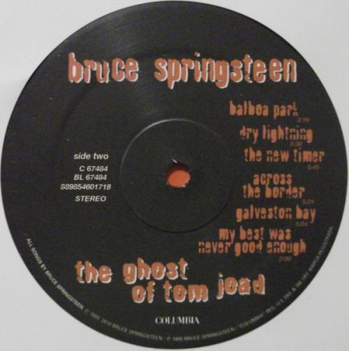 Виниловая пластинка Springsteen, Bruce, The Ghost Of Tom Joad (Limited Black Vinyl)