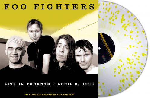 Виниловая пластинка Foo Fighters - Live At The Concert Hall, Toronto, Canada, 1996 (CLEAR/YELLOW SPLATTER  Vinyl LP)