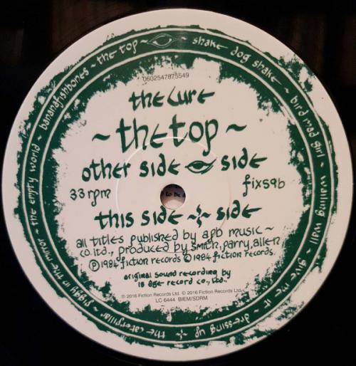 Виниловая пластинка Cure, The, The Top