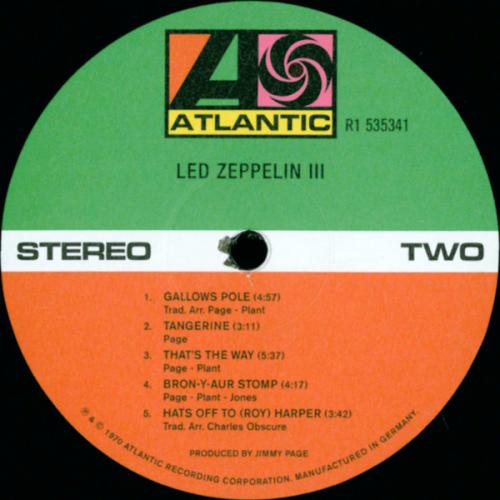 Виниловая пластинка WM Led Zeppelin Led Zeppelin III (180 Gram/Gatefold/Remastered)