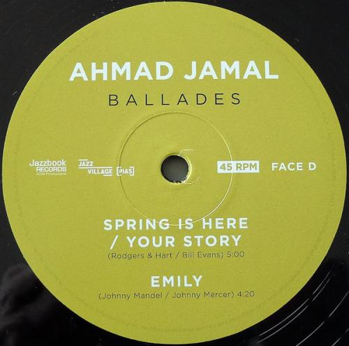 Виниловая пластинка Ahmad Jamal - Ballades (Black Vinyl 2LP)