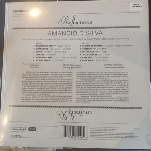 Виниловая пластинка D'Silva, Amancio - Reflections - The Romantic Guitar (RSD2024, Clear Vinyl LP)