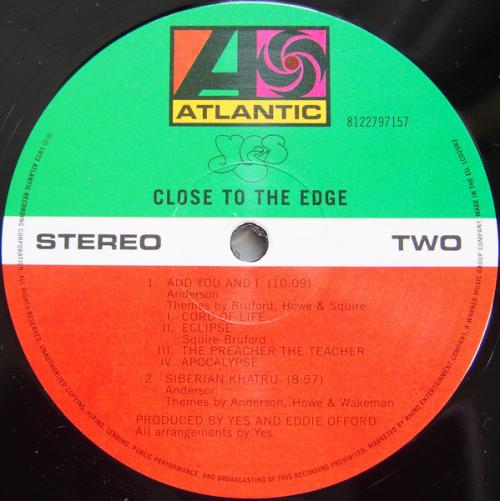 Виниловая пластинка WM Yes Close To The Edge