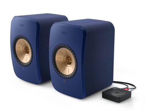 Активная беспроводная акустика со стойками KEF LSX II COBALT BLUE + KEF S1 Floor Stand Blue