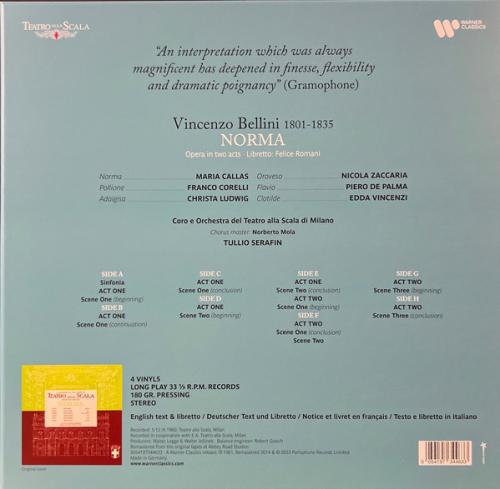 Виниловая пластинка Maria Callas - Bellini: Norma (Black Vinyl 4LP)