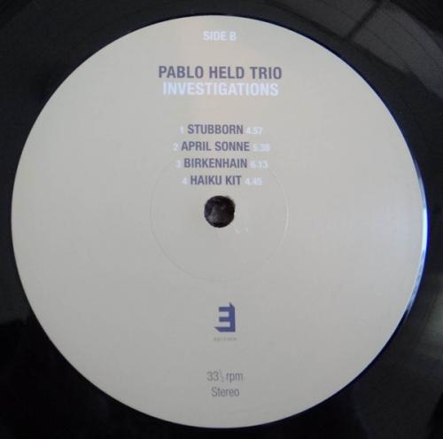 Виниловая пластинка Pablo Held - Investigations (Black Vinyl LP)