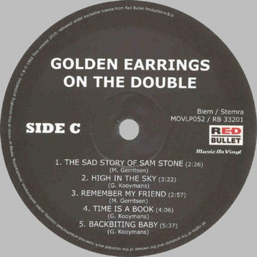 Виниловая пластинка GOLDEN EARRING - ON THE DOUBLE (2LP)