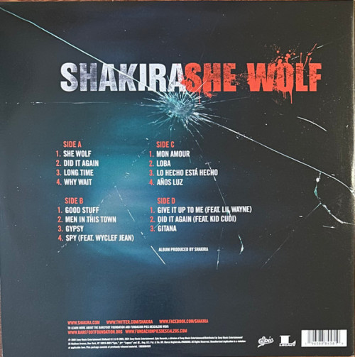 Виниловая пластинка Shakira - She Wolf (Sea Glass Vinyl 2LP)