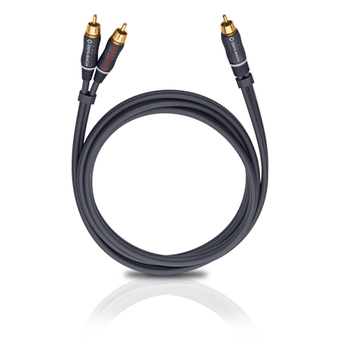 Кабель межблочный аудио Oehlbach BOOOM! Y-adapter cable anthracite, 5.0m (D1C23705)