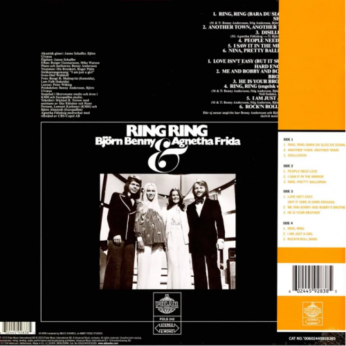 Виниловая пластинка ABBA - Ring Ring (Half Speed) (Black Vinyl 2LP)