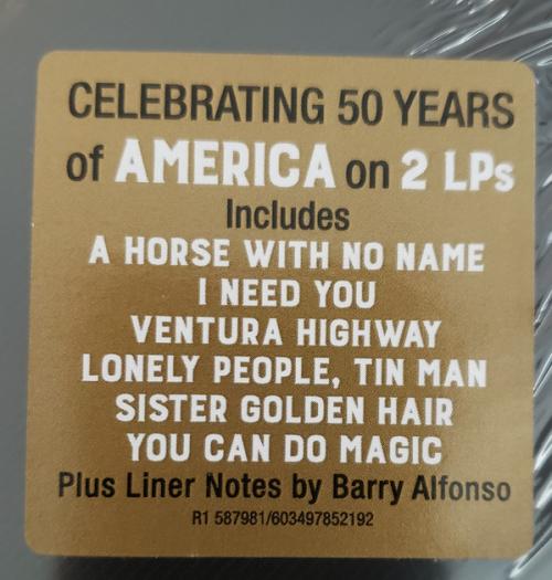 Виниловая пластинка America, 50th Anniversary: The Collection (Black Vinyl/Gatefold)