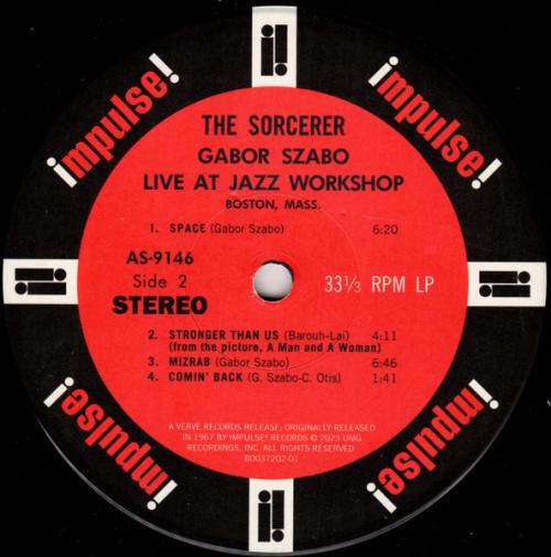 Виниловая пластинка Gabor Szabo - The Sorcerer (Black Vinyl LP)
