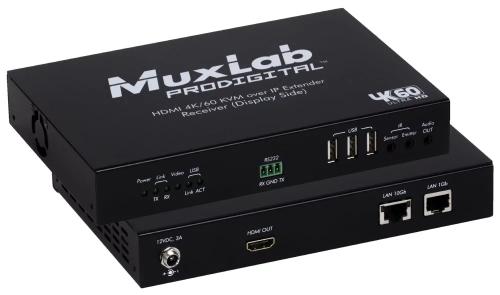 Приемник HDMI KVM OVER IP MuxLab 500760-RX-KVM