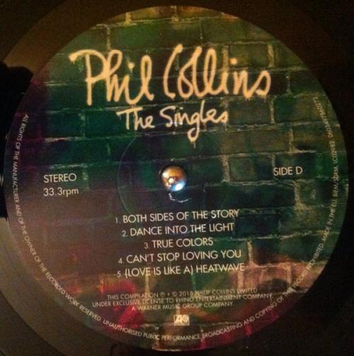 Виниловая пластинка WM Phil Collins The Singles (Black Vinyl)