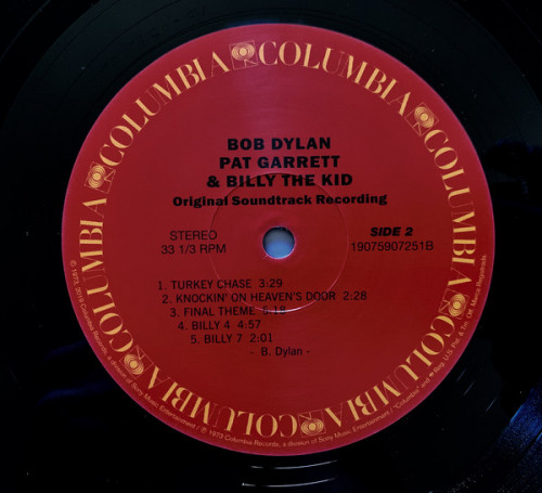 Виниловая пластинка Dylan, Bob, Pat Garrett & Billy The Kid (Black Vinyl)