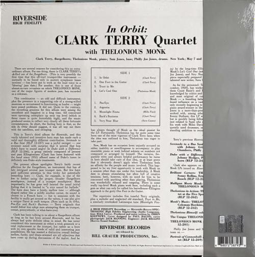Виниловая пластинка Clark Terry, Thelonious Monk - In Orbit (Original Jazz Classics) (Black Vinyl LP)